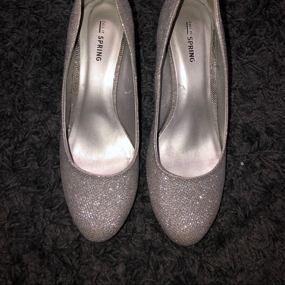 Call it Spring Sliver Heels - Picture 3 of 3